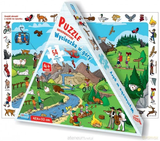 Puzzle 54 obserwacyjne. Wycieczka w góry [PUZZLE]