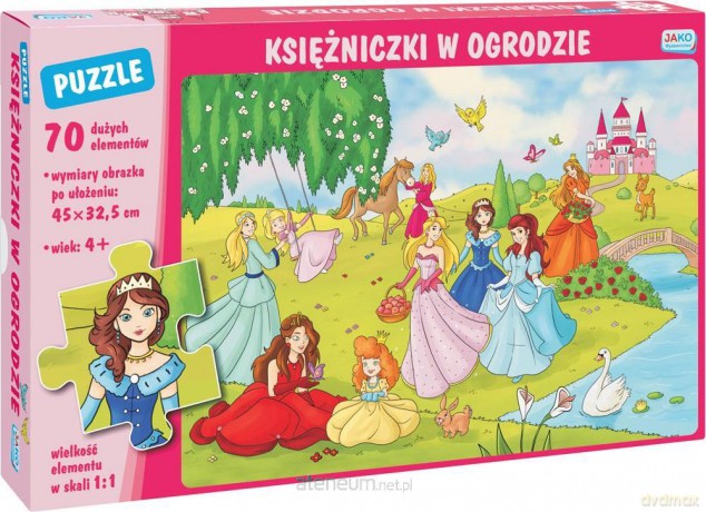Puzzle 70 Księżniczki w ogrodzie [PUZZLE]