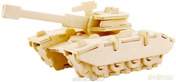 Puzzle Drewniane 3D Czołg [PUZZLE]
