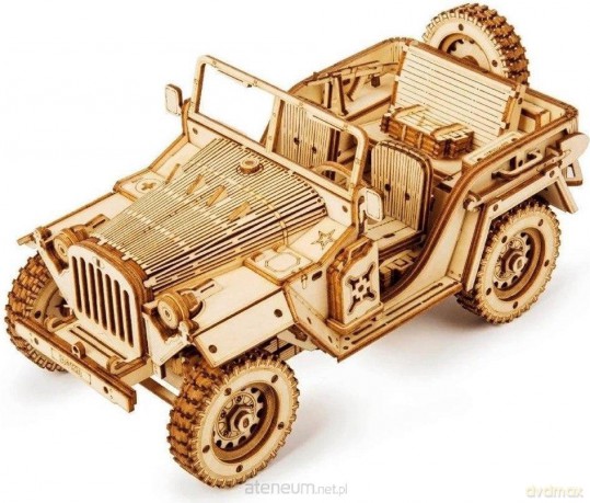 Puzzle Drewniane 3D Jeep Wojskowy [PUZZLE]