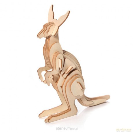 Puzzle Drewniane 3D Kangur [PUZZLE]