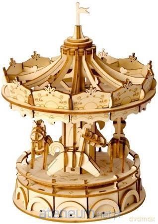 Puzzle drewniane 3D Karuzela [PUZZLE]