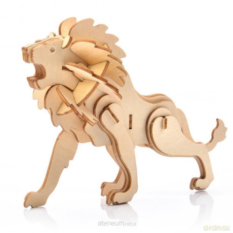 Puzzle Drewniane 3D Lew [PUZZLE]