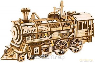 Puzzle drewniane Model 3D Lokomotywa [PUZZLE]