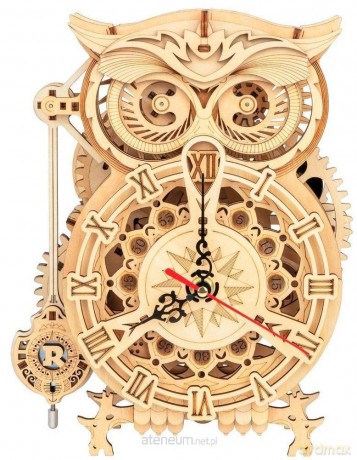 Puzzle drewniane Model 3D Zegar Sowa [PUZZLE]