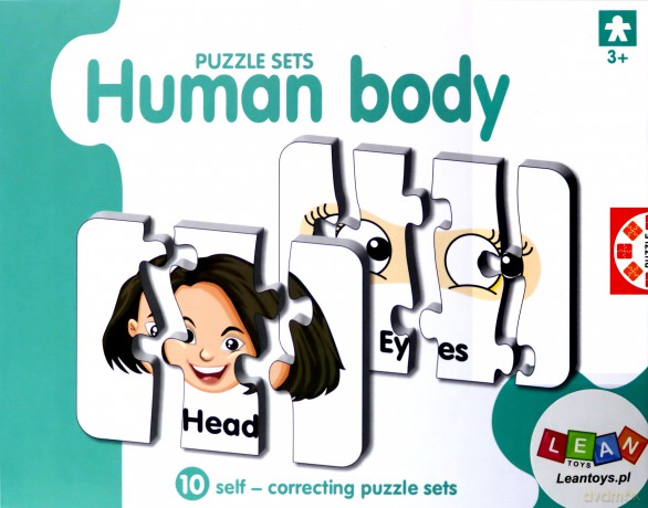 Puzzle edukacyjne części ciała 10el [PUZZLE]