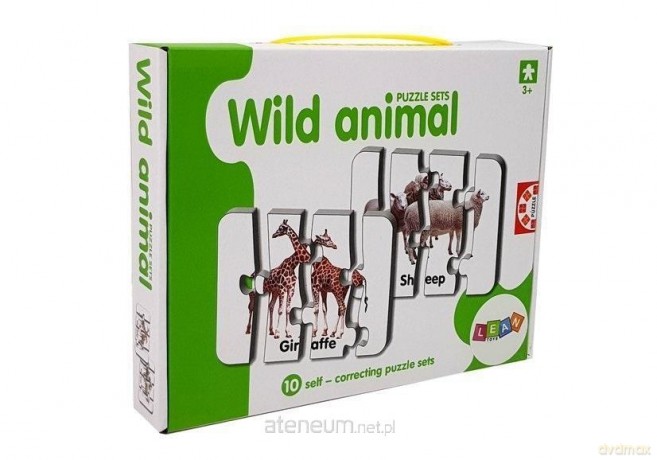 Puzzle edukacyjne dzikie zwierzęta 10el [PUZZLE]