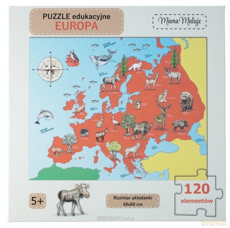 Puzzle edukacyjne Europa 120el [PUZZLE]