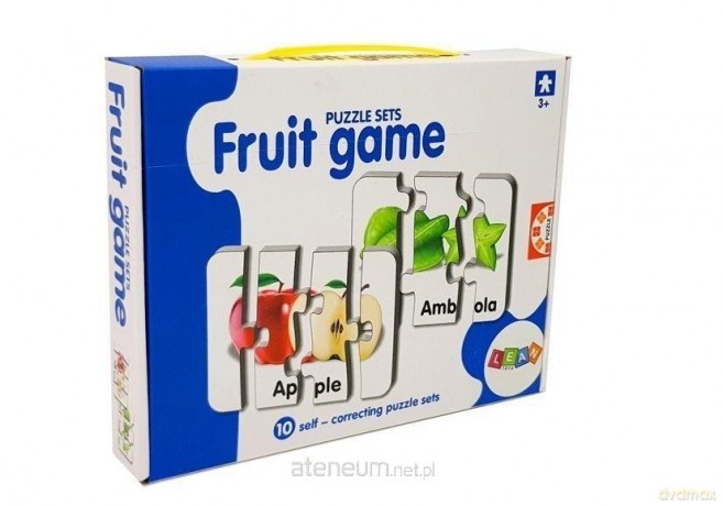 Puzzle edukacyjne owoce 10el [PUZZLE]