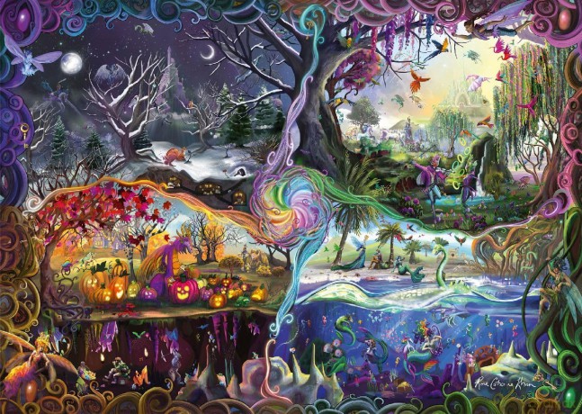 SCHMIDT 1000 el. Roce Cat Khan, Portal czterech pór rok [PUZZLE]