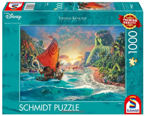 SCHMIDT 1000 el. Thomas Kinkade, Vaiana: Skarb oceanu [PUZZLE]