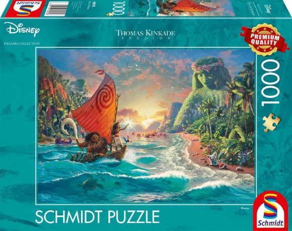 SCHMIDT 1000 el. Thomas Kinkade, Vaiana: Skarb oceanu [PUZZLE]