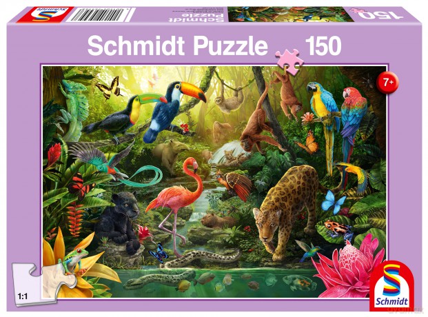 SCHMIDT 150 el. Mieszkańcy dżungli [PUZZLE]