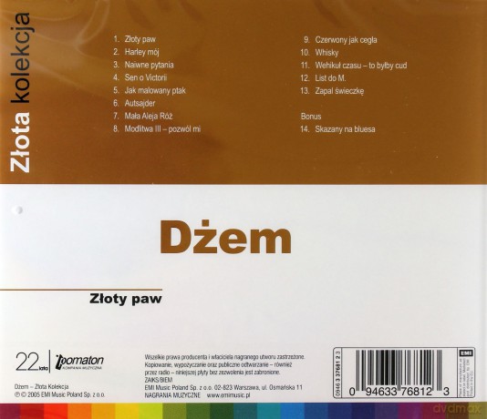 Dżem: Złota Kolekcja - Złoty Paw [CD]