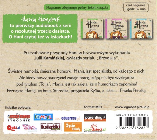 Cd Mp3 Hania Humorek Cz.1 - Megan Mcdonald (digipack) [AUDIOBOOK] [CD]
