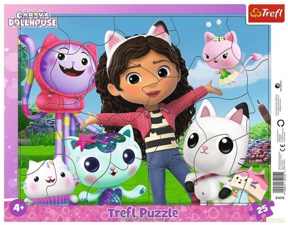 TREFL Puzzle ramkowe 25 Poznaj Gabi [PUZZLE]
