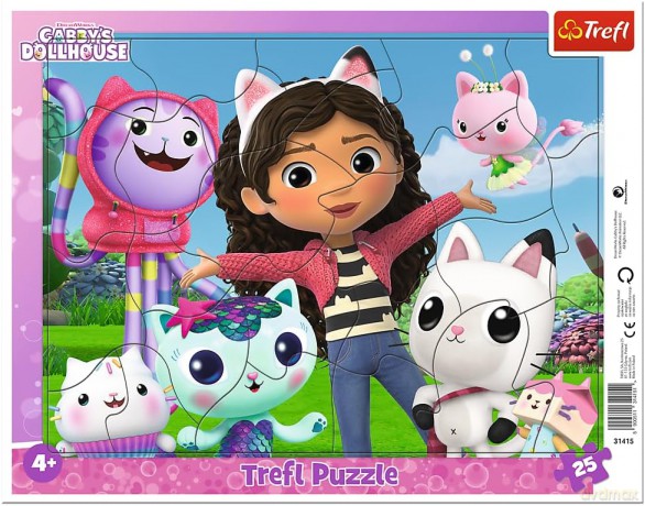 TREFL Puzzle ramkowe 25 Poznaj Gabi [PUZZLE]