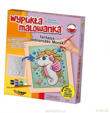 Wypukła malowanka Fantazja Jednorożec morski