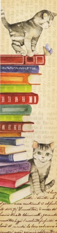 Zakładka do książki 9408 Gattino sui libri Koty