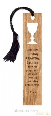 Zakładka drewniana - Ja jestem - kielich