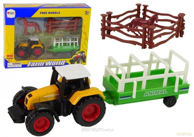 Zestaw farma + traktor + koń [FIGURKA]