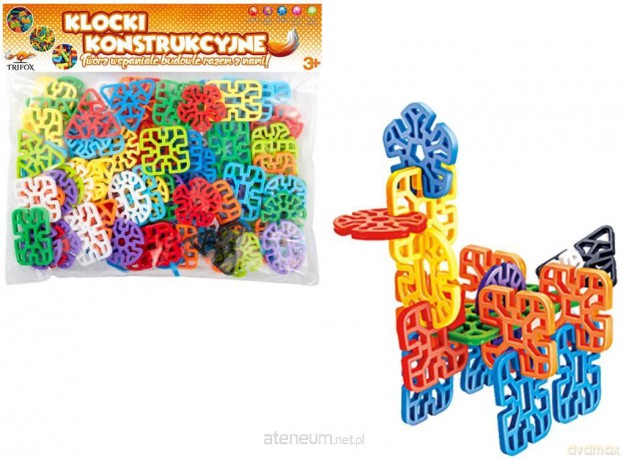 Zestaw klocków konstrukcyjnych śnieżki 82el [KLOCKI]