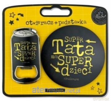 Zestaw otwieracz + podstawka Super Tata