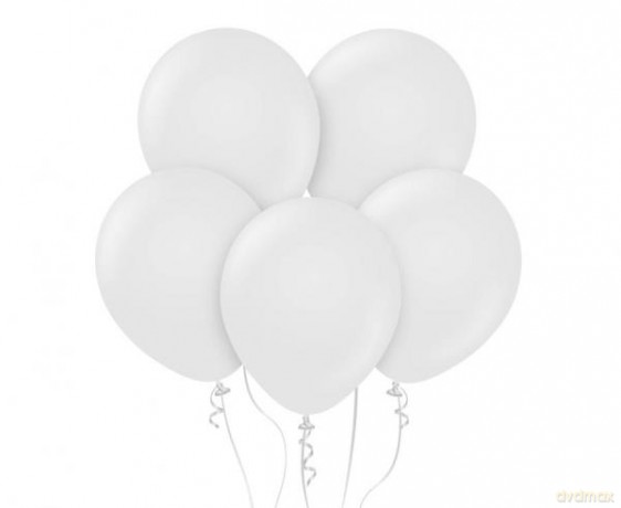 Balony Beauty&Charm pastelowe białe 12 50 szt CB-PBI5