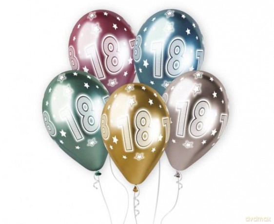 Balony Shiny Premium Hel Kosmiczna 18ka 13 5 szt GBS120/863