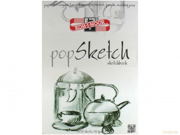 Blok szkicowy A4 Popsketch 20ark. 110g 9920/01