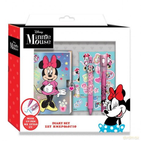 DIAKAKIS Pamiętnik z długopisem UV Minnie