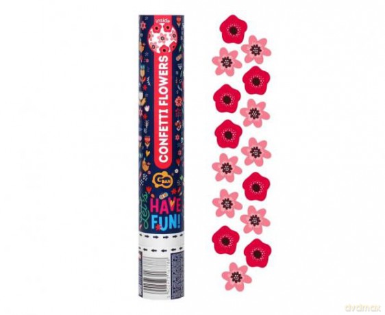Konfetti pneumatyczne Have fun 30 cm, kwiatki JC-KPHF30