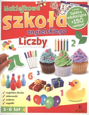 Liczby Naklejkowa Szkoła Angielskiego [KSIĄŻKA]