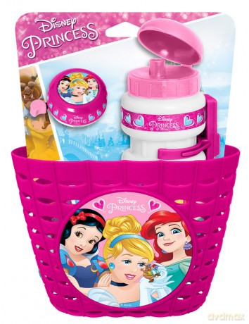 Koszyk dzwonek bidon na rower Princess