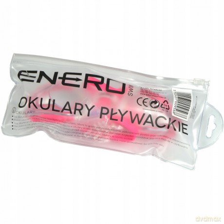 Okularki pływackie + zatyczki Enero różowe 1009568 [SPORT]