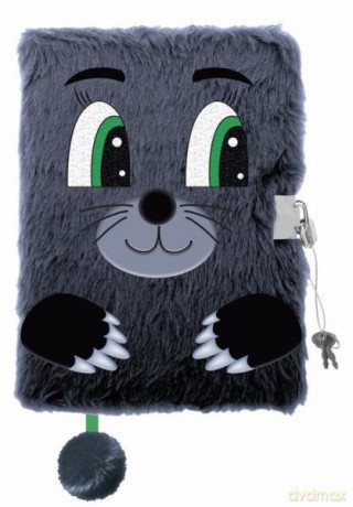 Pamiętnik z kłódką 3D włochacz A5 96k My Little Friend Mole