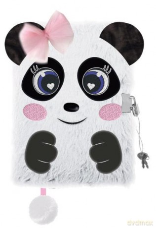 Pamiętnik z kłódką 3D włochacz A5 96k My Little Friend Panda
