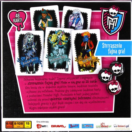 Monster High Strasznie Fajna Gra Planszowa Tw [GRA PLANSZOWA]