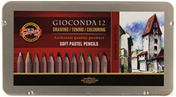 Pastele suche w ołówku Gioconda metalowa kaseta 8827/12 12 kolorów