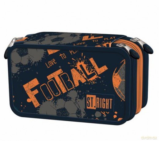 Piórnik szkolny potrójny z wyposażeniem PC-05 Soccer balls