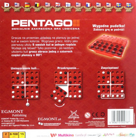 Pentago Gra Planszowa Tw [GRA PLANSZOWA]