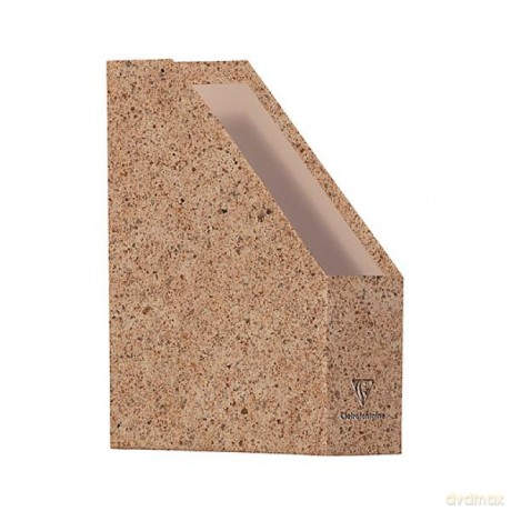Pojemnik na czasopisma CLAIREFONTAINE Jeans&Cocoa, A4, 25x10x32,5 cm, brązowy
