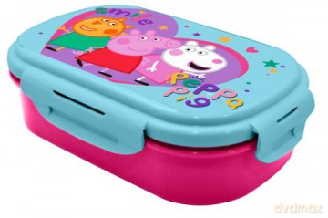 Pudełko śniadaniowe + sztućce 21x14x6 cm Świnka Peppa PP17102 Kids