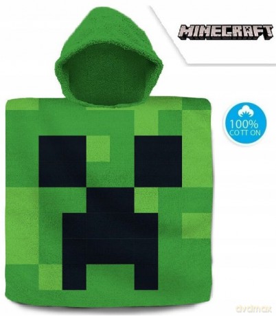 Ręcznik ponczo 60x120 cm bawełniany Minecraft MNC-438P Kids