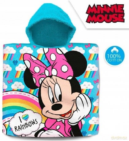 Ręcznik ponczo 60x120 cm bawełniany Minnie Mouse MN-242P Kids