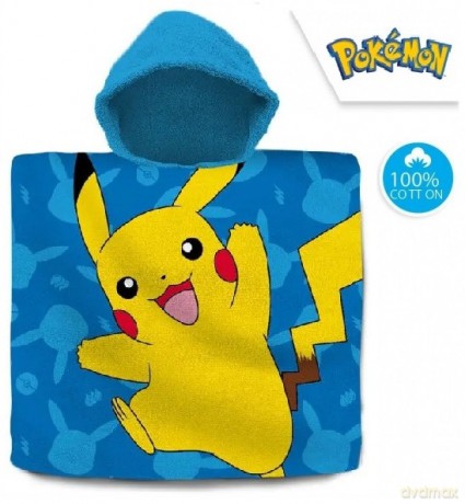Ręcznik ponczo 60x120 cm bawełniany Pokemon POK-532P Kids