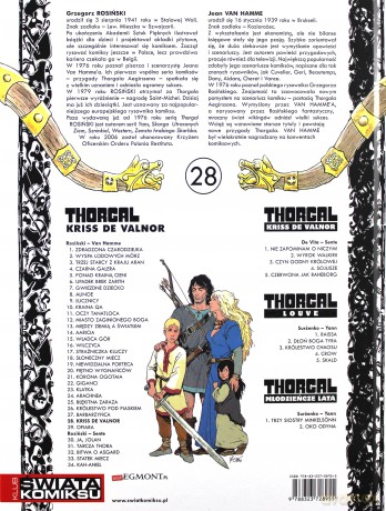 Thorgal Tom 28 Kriss de Valnor: (twarda) - Rosiński - Van Hamme [KSIĄŻKA]