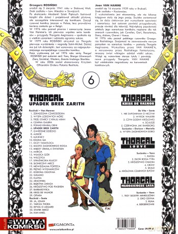 Thorgal Tom 06: Upadek Brek Zarith (twarda) - Rosiński - Van Hamme [KSIĄŻKA]