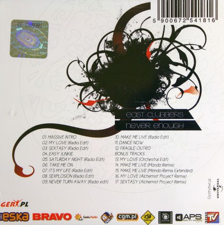 East Clubbers: Never Enough [CD]