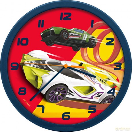 Zegar ścienny Wall clock 25 cm Hot Wheels HW00010 Kids